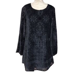 Show Me Your MuMu Black Velvet Knockout Dress Size Small